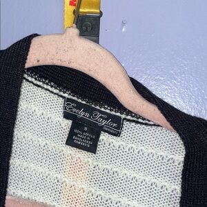Evelyn Taylor Black and White cardigan